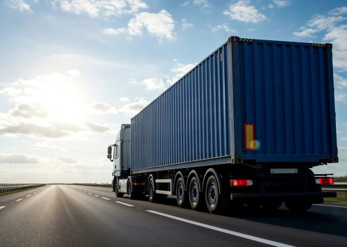semi-truck-highway-blue-sky